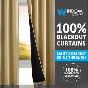 Sandstone Blackout Window Curtains