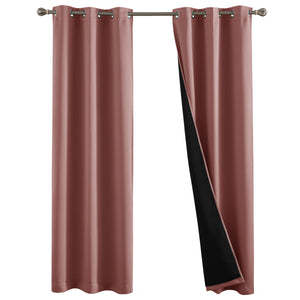 New York Pink Blackout Window Curtains