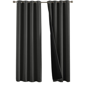 Charcoal Blackout Window Curtains